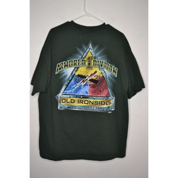 US Army Men's XXL Green Short Sleeve Graphic Print T-Shirt - Picture 4 of 12